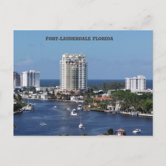 Fort - Lauderdale Florida Briefkaart (Voorkant)