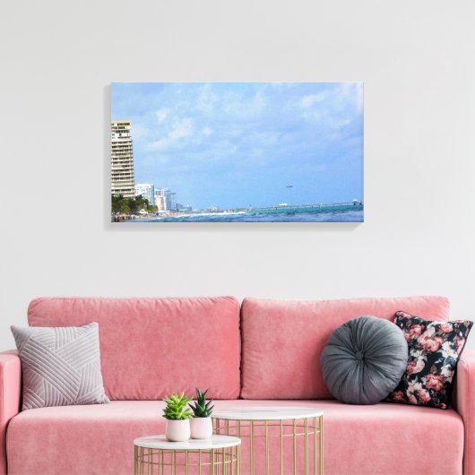 Fort Lauderdale, Florida Canvas Afdruk (Insitu (Woonkamer))