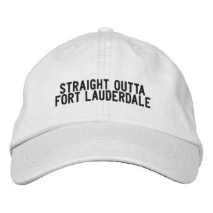 Fort Lauderdale Florida Hoed Geborduurde Pet