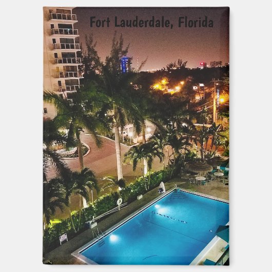 Fort Lauderdale Florida Magnet Magneet (Voorkant)