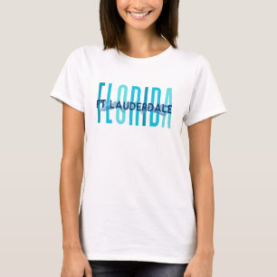 Fort Lauderdale Florida (Ocean Wave) T-shirt