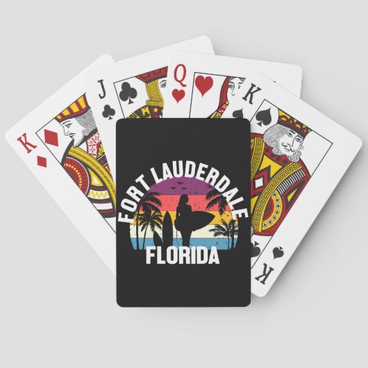 Fort Lauderdale, Florida Pokerkaarten (Achterkant)