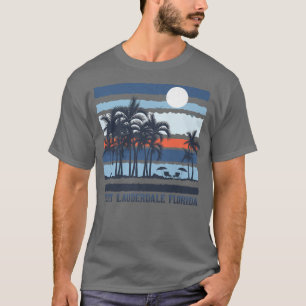  Fort Lauderdale Florida Summer 80s Beach S T-shirt