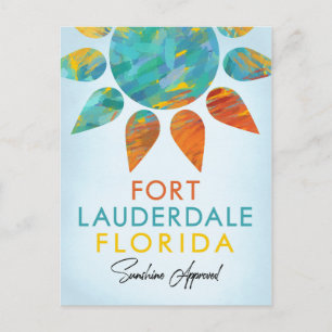 Fort Lauderdale Florida Sunshine Travel Briefkaart
