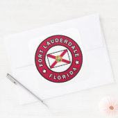Fort Lauderdale Florida Vierkante Sticker (Envelop)