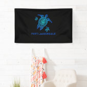 Fort Lauderdale Florida Zee Blue Tribal Turtle Spandoek (Insitu)