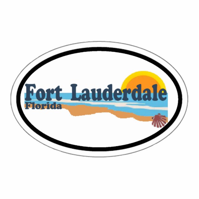 Fort Lauderdale. Fotobeeldje Magneet (Voorkant)
