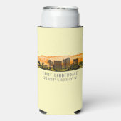 Fort Lauderdale Skyline & Coordinates (Seltzer Achterkant)