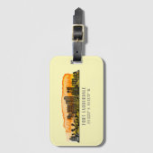 Fort Lauderdale Skyline & Coordinates Bagagelabel (Voorkant (verticaal))