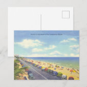 Fort Lauderdale, strand scene uit Florida Briefkaart (Voorkant / Achterkant)