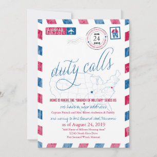 Fort Leonard Wood, MO Faire-part de déplacement mi