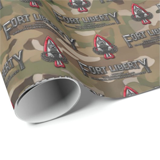 Fort Liberty Camo inpakpapier (Rol Hoek)