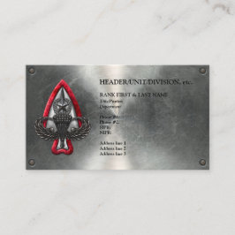 Fort Liberty  Metallic Visitekaartje