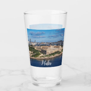 Fort Manoel en Sliema uit Valletta, Malta Glas