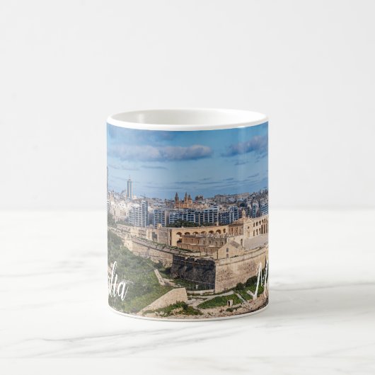 Fort Manoel en Sliema uit Valletta, Malta Koffiemok (Center)