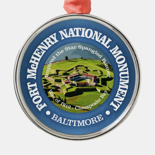 Fort McHenry (NM) Metalen Ornament (Voorkant)