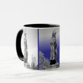 Fort McHenry Statue B+W Mok (Voorkant links)