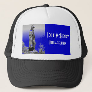 Fort McHenry Statue B+W Trucker Pet