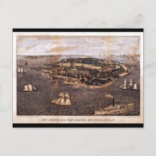 Fort Monroe Virginia (1861) Briefkaart
