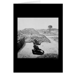 Fort Moultrie Chaleston proche intérieur, Sc 1865