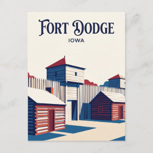 Fort Museum en Frontier Village VS Briefkaart