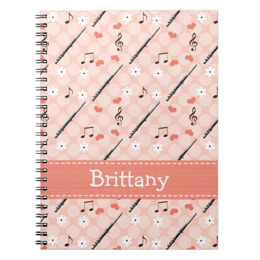 Fort Music Note Spiral Notebook Journal Notitieboek (Voorkant)