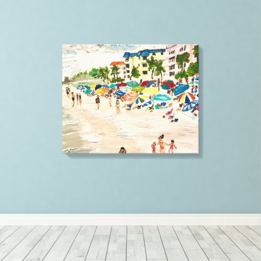 "Fort Myers Beach" in acryl Canvas Afdruk (Insitu (Houten vloer))