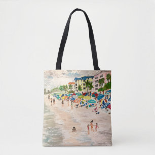 "Fort Myer's Beach" schilderij van Therese Kramer Draagtas