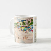 "Fort Myer's Beach" tableau Mug (Devant gauche)