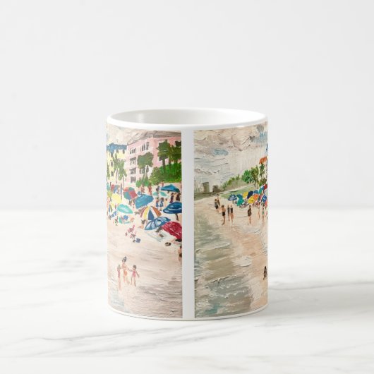 "Fort Myer's Beach" tableau Mug (Centre)