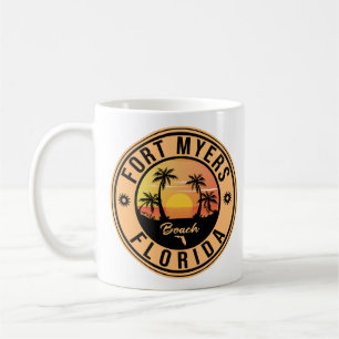 Fort Myers Florida Beach - Retro Souvenir Koffiemok