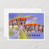 Fort Myers, Florida  Big Letters Briefkaart (Voorkant / Achterkant)