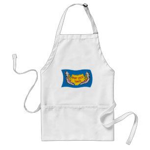 Fort Peck Assiniboine Flag Apron Standaard Schort