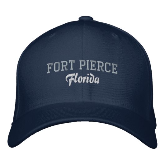 Fort Pierce Florida Casquette brodé (Devant)