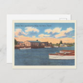 Fort Pierce, Florida haven en dam Briefkaart (Voorkant / Achterkant)