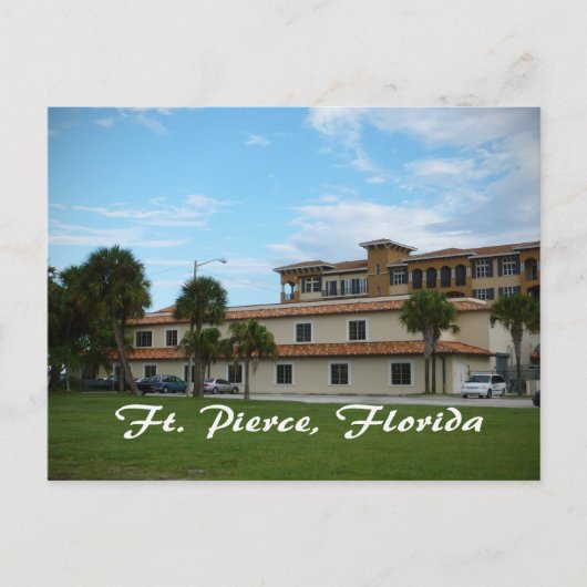 fort pierce florida in de binnenstad briefkaart (Voorkant)
