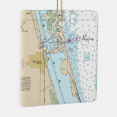 Fort Pierce Forida Chart Keramisch Ornament (Rechts)