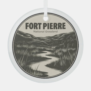 Fort Pierre National Grassland South Dakota Stroom Glas Ornament