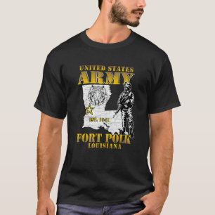 Fort Polk Tigerland Het huis van Heroes Louisiana T-shirt