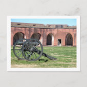 Fort Pulaski Weapon Briefkaart (Voorkant)