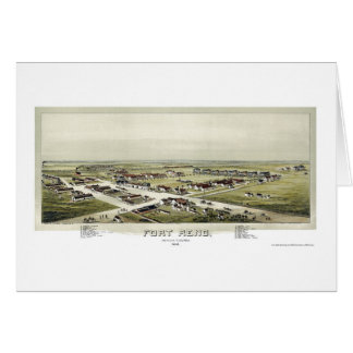 Fort Reno, OK Panorama Kaart - 1891