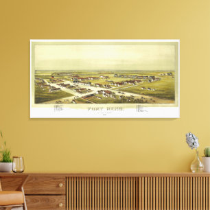 Fort Reno Oklahoma Territory 1891 Lithografie Canvas Afdruk