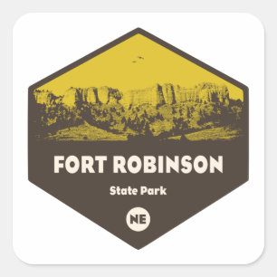 Fort Robinson State Park Nebraska Vierkante Sticker