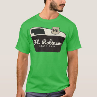 Fort Robinson State Park Nebraska Welkomstbord T-shirt