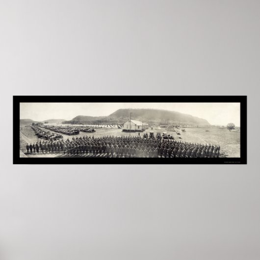 Fort Sam Houston Officer Foto 1919 Poster (Voorkant)