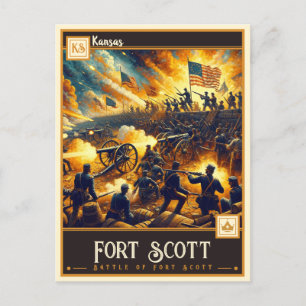Fort Scott, Kansas    Briefkaart