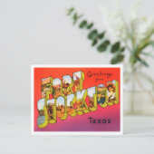 Fort Stockton, Texas  Big Letters Briefkaart (Staand voorkant)