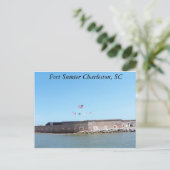 Fort Sumter Briefkaart (Staand voorkant)