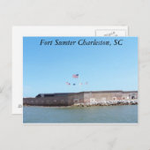 Fort Sumter Briefkaart (Voorkant / Achterkant)