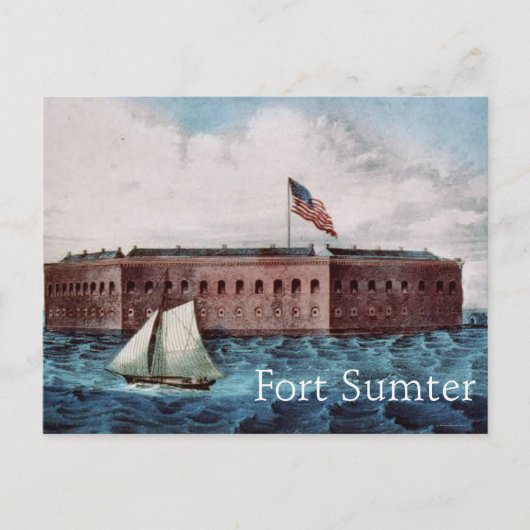 Fort Sumter Briefkaart (Voorkant)